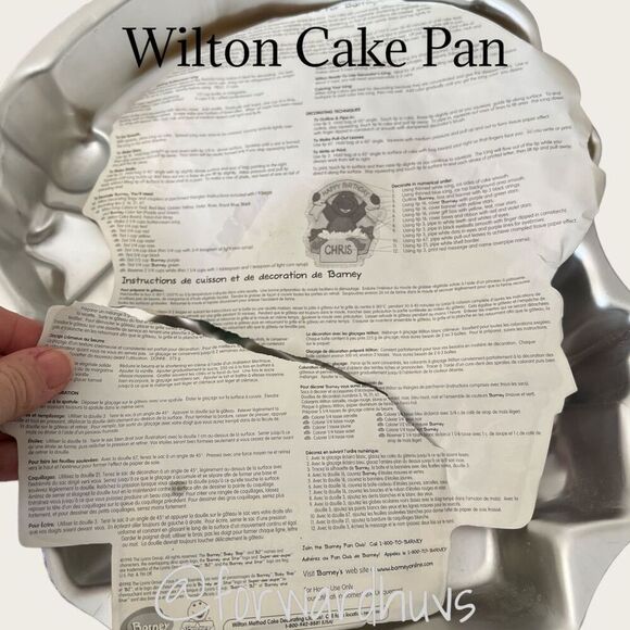 Vintage 1998 Wilton Barney Collectable Baking Cake Pan - Picture 6 of 8